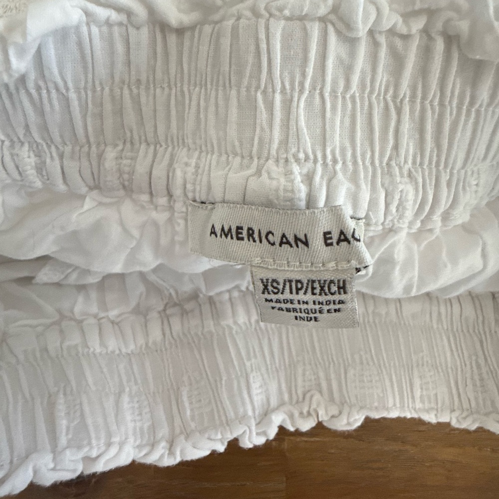 American Eagle White Boho Ruffle Skirt XS Lace - Picture 4 of 4